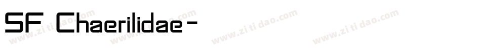 SF Chaerilidae字体转换